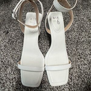 Mix No. 6 Cream Heeled Sandals